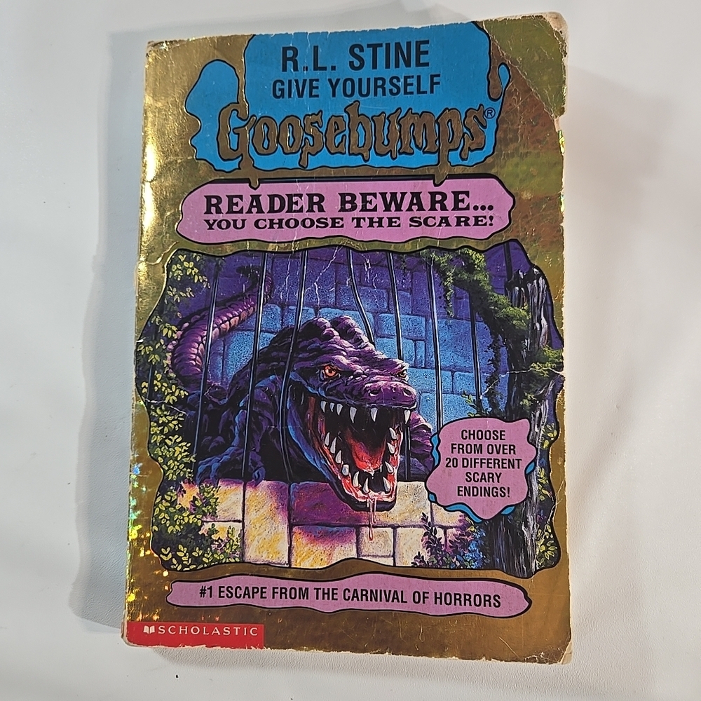 Scholastic Goosebumps Book - Gold and Blue Edition